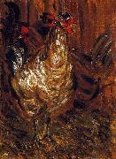 Jozsef Rippl-Ronai Cock and Hens France oil painting artist